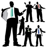 Towering Businessman Attitude Series
