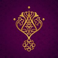 Vector baroque ornament in Victorian style N51