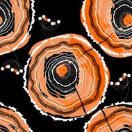 Tree Rings Seamless background pattern