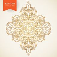 Vector baroque ornament in Victorian style N52