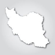 Iran Silhouette White