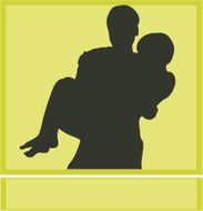 Person Carrying (Vector) - Silhouette Series
