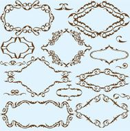 Vintage nice ornate set