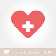 Heart medical icon