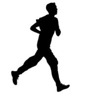 Running black silhouettes N7