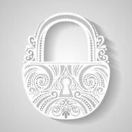 Vector Vintage Ornate Lock