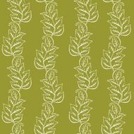 Duotone Pattern With Leaves