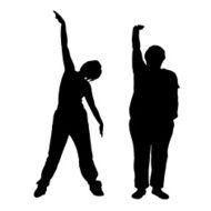 Vector silhouette of a couple N209