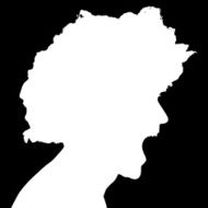 Vector silhouette of a man N705