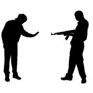 Vector silhouette of a man N711