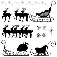Reindeer &amp; Sleigh Elements