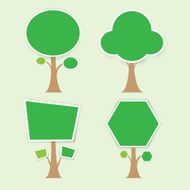 Tree concept vector