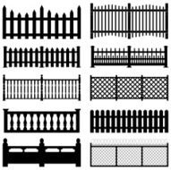 Fence Picket Wooden Wired Brick Garden Park Yard