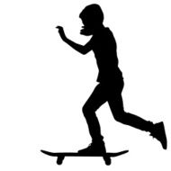 skateboarders silhouette N6