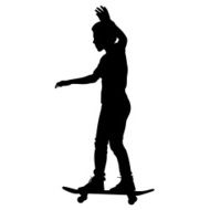 skateboarders silhouette N7