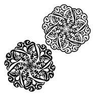 Unique Snowflake Silhouettes