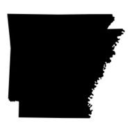 Map of the U S state Arkansas N3