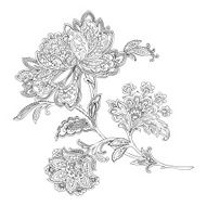 Seamless Pattern with floral ornament N161