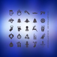 Christmas icons set N175