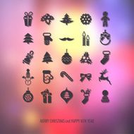 Christmas icons set N176