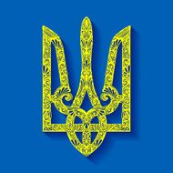Vector Decorative Ukrainian Trident N3