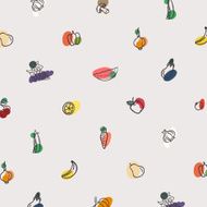 Vector pattern of vegetables