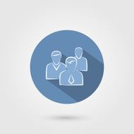 Group of people sign icon
