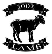 Lamb 100 percent label