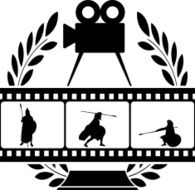 laurel wreath and film with warrior N2