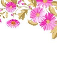 Flower background with violet flowers N5
