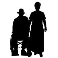 Vector silhouette of family N566
