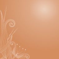 Autumn background with image ornamental plant