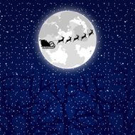 Santa Claus riding on a reindeer