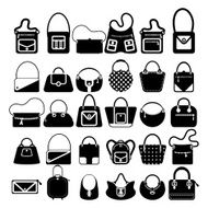 Bag icons set Vector N2