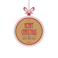 christmas ball merry isolated background