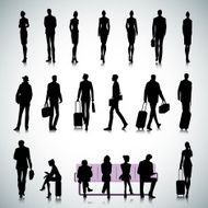 Set of people in an airport N2