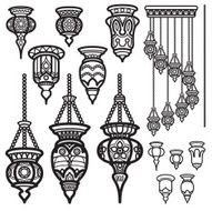 Lantern icon vintage