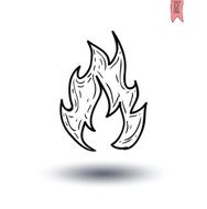Fire flame icon vector illustration N3