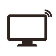 Computer monitor symbol