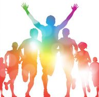 Winning Athlete in a Summer race