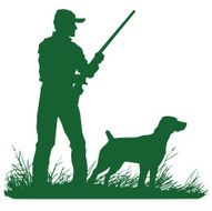 Hunter And Dog Silhouette N2