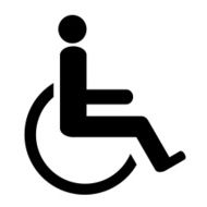Handicap icon isolated on white background