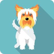dog icon flat design N2