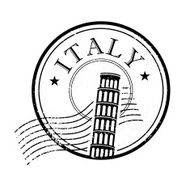 Italy grunge stamp