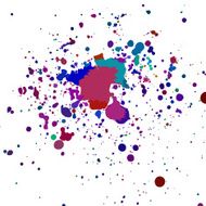 ink and paint spatter
