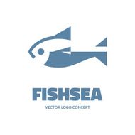 Fishsea - vector logo concept Fish illustration Vector template
