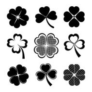 shamrock and four leaf clover