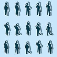 Isometric stick man