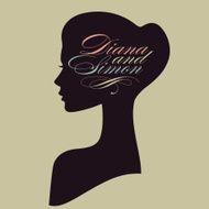 Beautiful female face silhouette in profile Wedding vector design