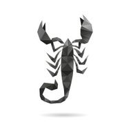 Scorpion abstract isolated on a white backgrounds vector illustration N2
